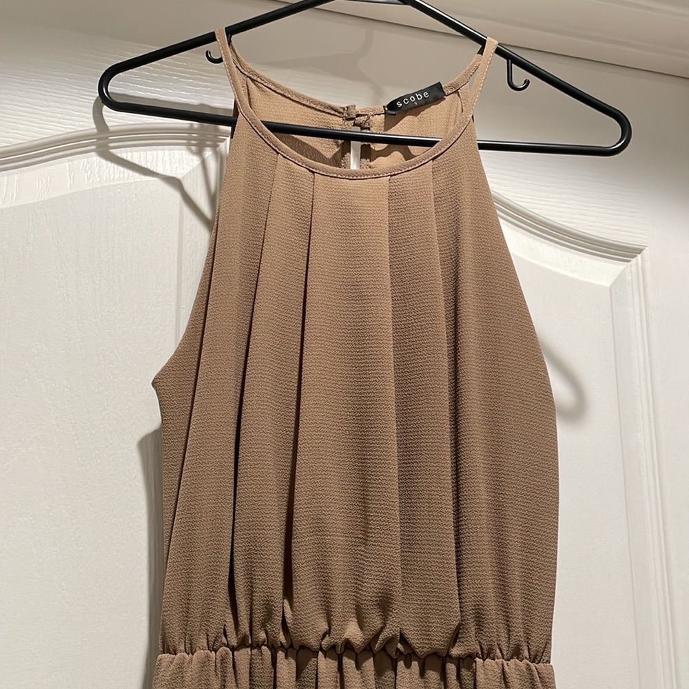 Brown Strap Maxi Dress - Picture 3 of 8